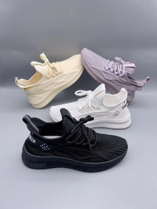 Stockpapa Garment Stock Lot Ladies High Quality Fly Knit Shoes