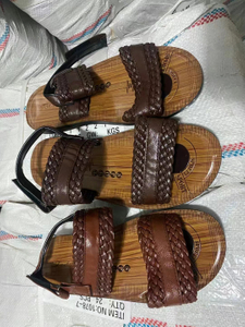 Stockpapa Leather Wooden Sandals