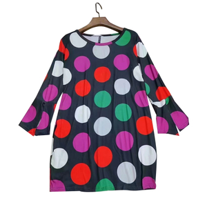 Ladies Polka Dot 3/4 Sleeve Blouse